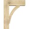 Ekena Millwork Thorton Block Rough Sawn Bracket w/ Offset Brace, Douglas Fir, 8"W x 24"D x 32"H BKT0806X24X32THR05RDF - alternate 2